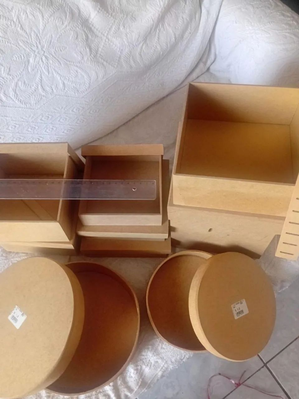 R$75 Lotes de Caixas MDF para Artesanato. - Foto 3