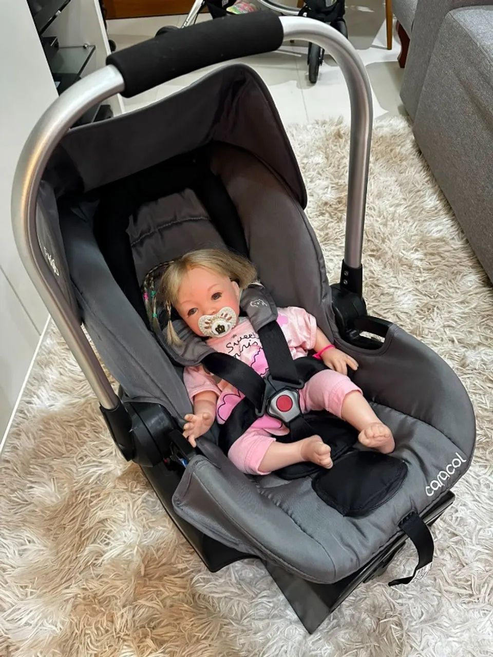 Carrinho de Bebê Kiddo Eclipse 5218 + Bebê Conforto | Estado de Novo - Foto 3