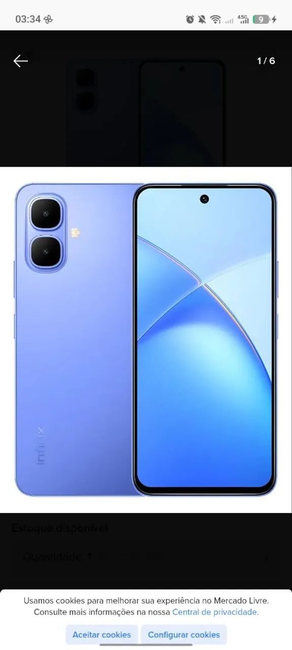 Vendo celular semi novo 
