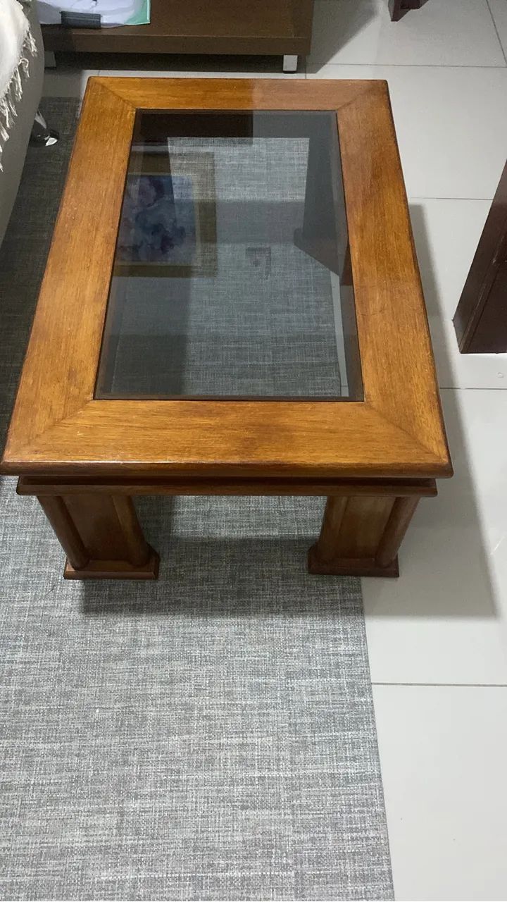 Mesa de jantar 6 cadeiras + Mesa de centro - Padrão mogno - Foto 3