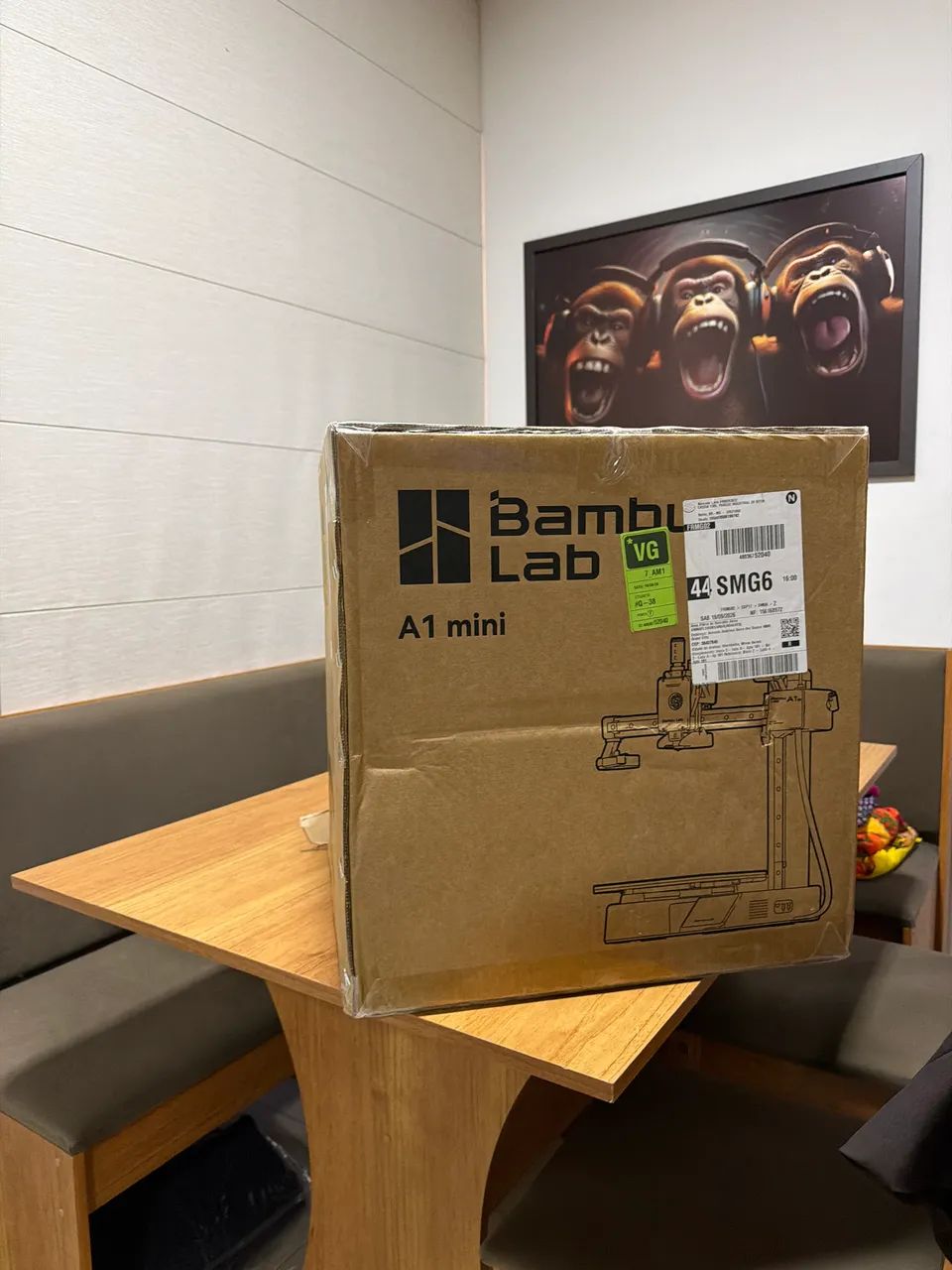 A1 Mini Bambu Lab - Impressora 3D Nova/Lacrada C/NF