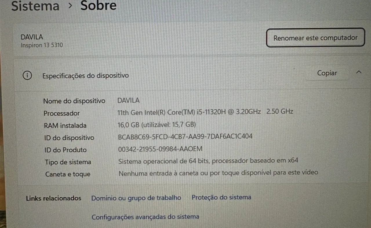 Notebook Dell i5 16gb 512gb  - Foto 2