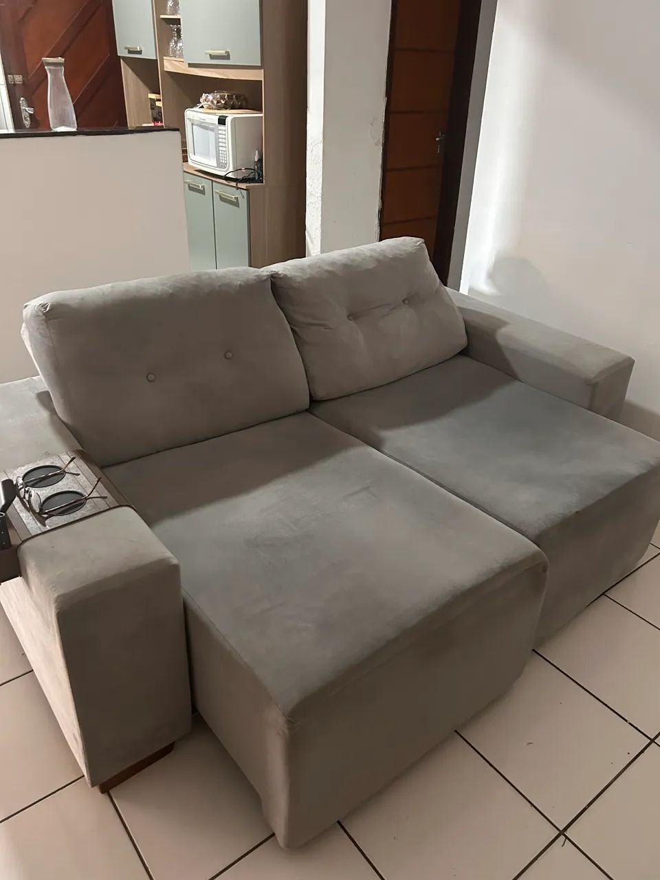 Sofá retrátil dois lugares