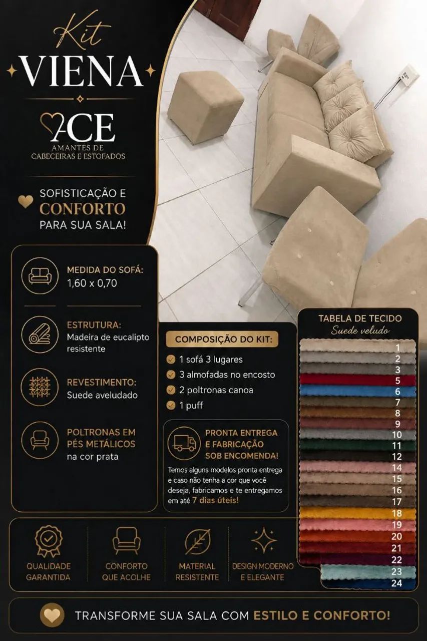 KIT TRIO  -  SOFÁ VIENA  - Foto 5