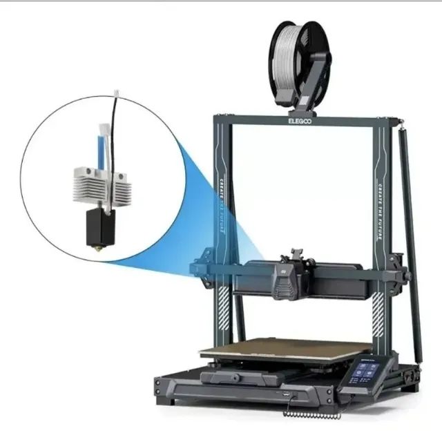 kit hotend elegoo neptune 04 max e plus completo com termistor e aquecimento - Foto 2