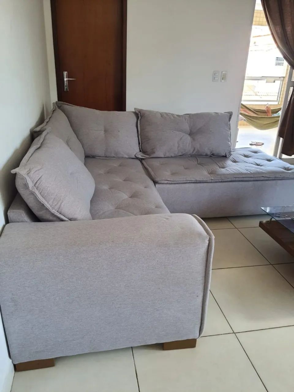 Vendo sofá L + puf grande  - Foto 2