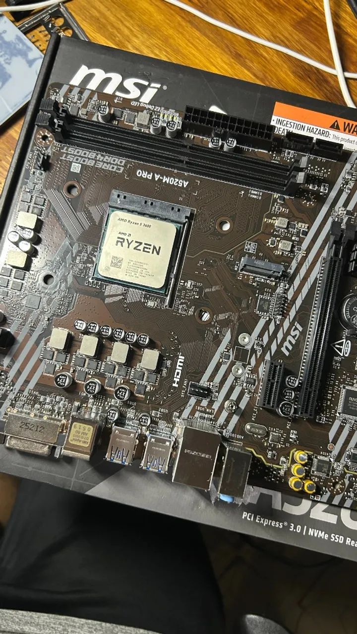 (KIT) Ryzen 5 3600 + A520M-Pro MSI