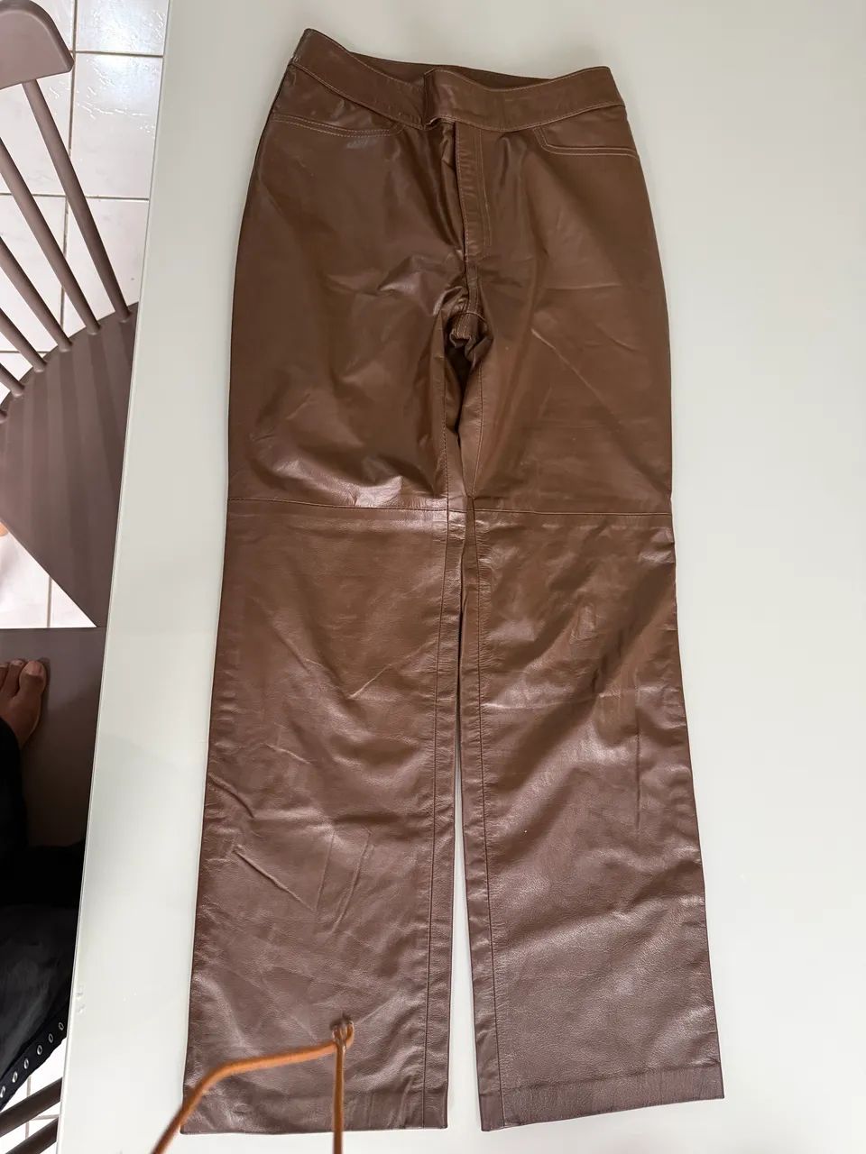 Calça  de couro  tamanho 36 