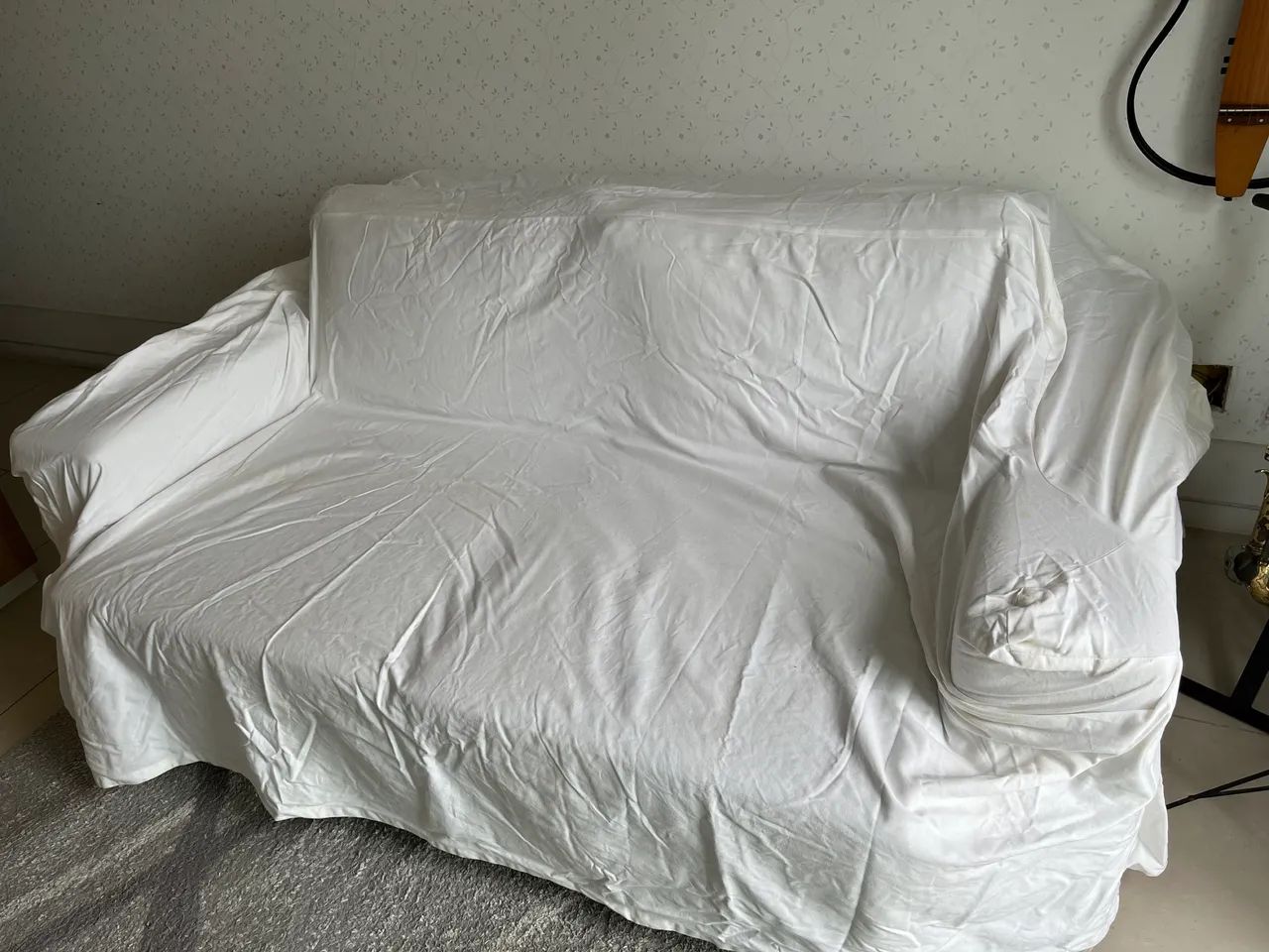 Capa de sofá brim branco  - Foto 2