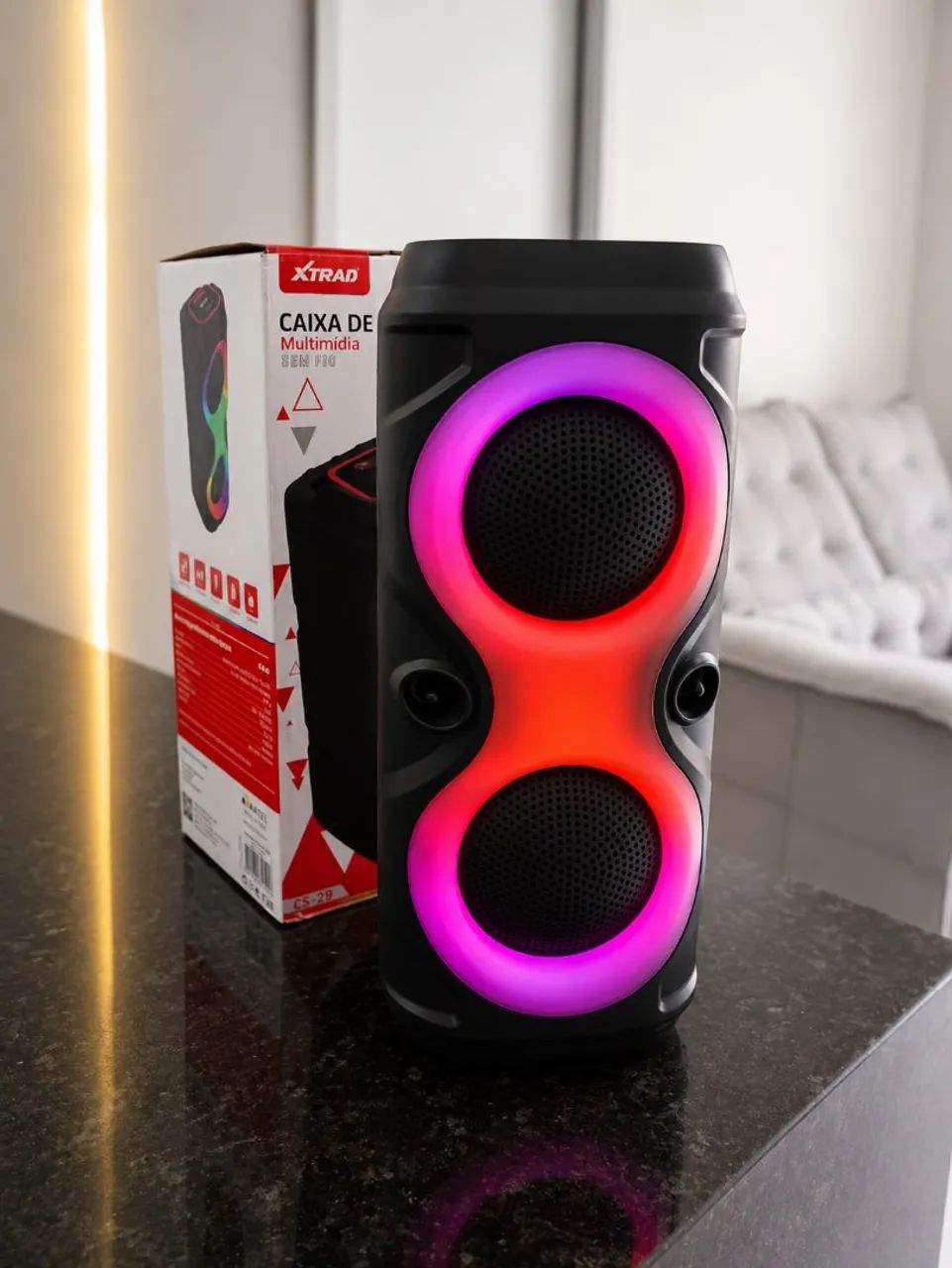 Caixa de som Xtrad 50W de Potência  - Foto 3