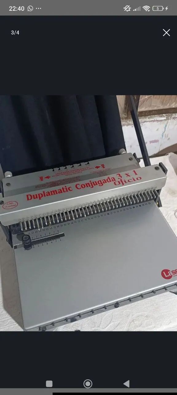 Encadernadora 3x1 conjugada usada  - Foto 2