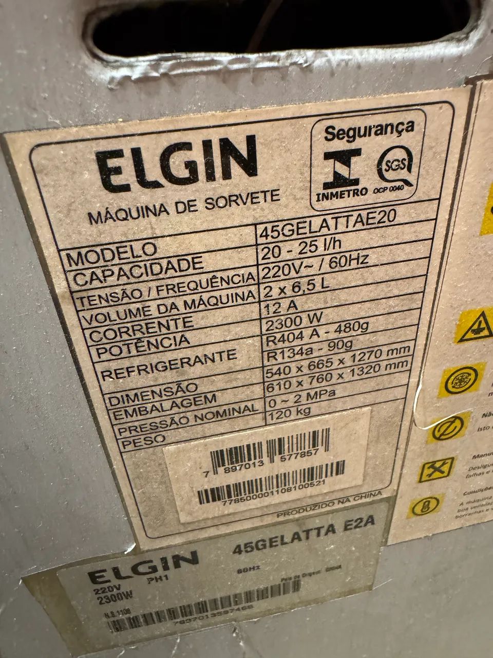 Máquina de Sorvete ELGIN  - Foto 4