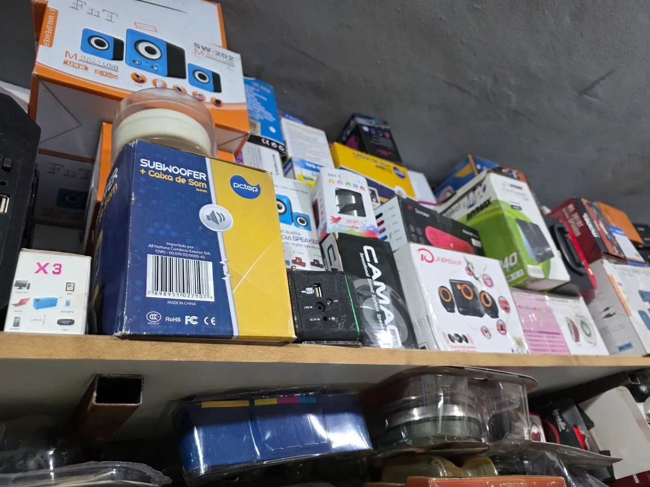 Caixas de som diversas, algumas funcionando, pacote com 10unids. - Foto 3