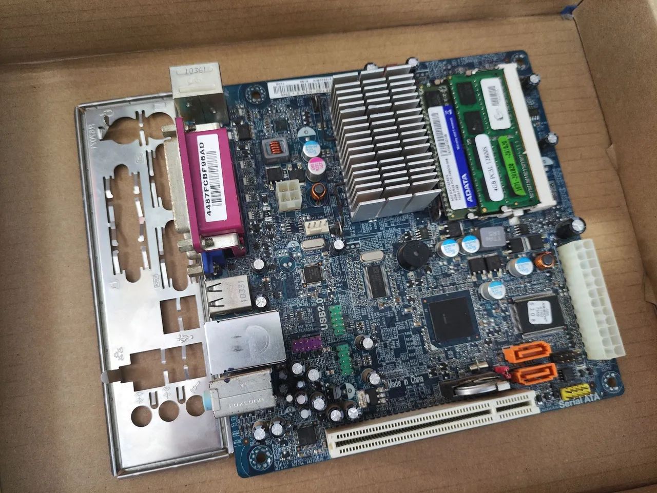Placa mãe, processador + 8gb memória RAM - Foto 4