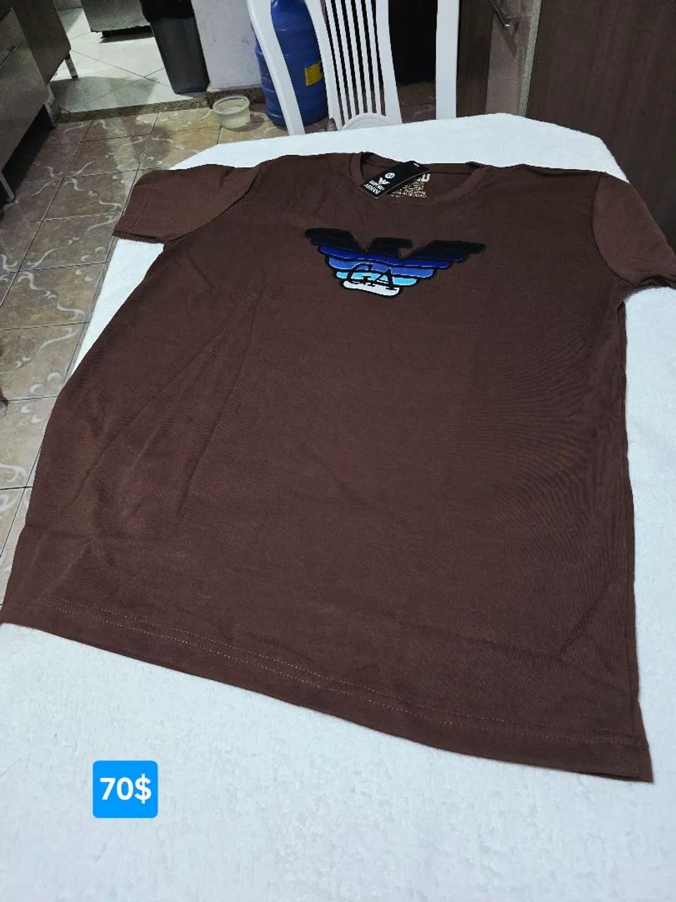 Camisa Grife peruana elastano da Empório Armani GG  - Foto 5