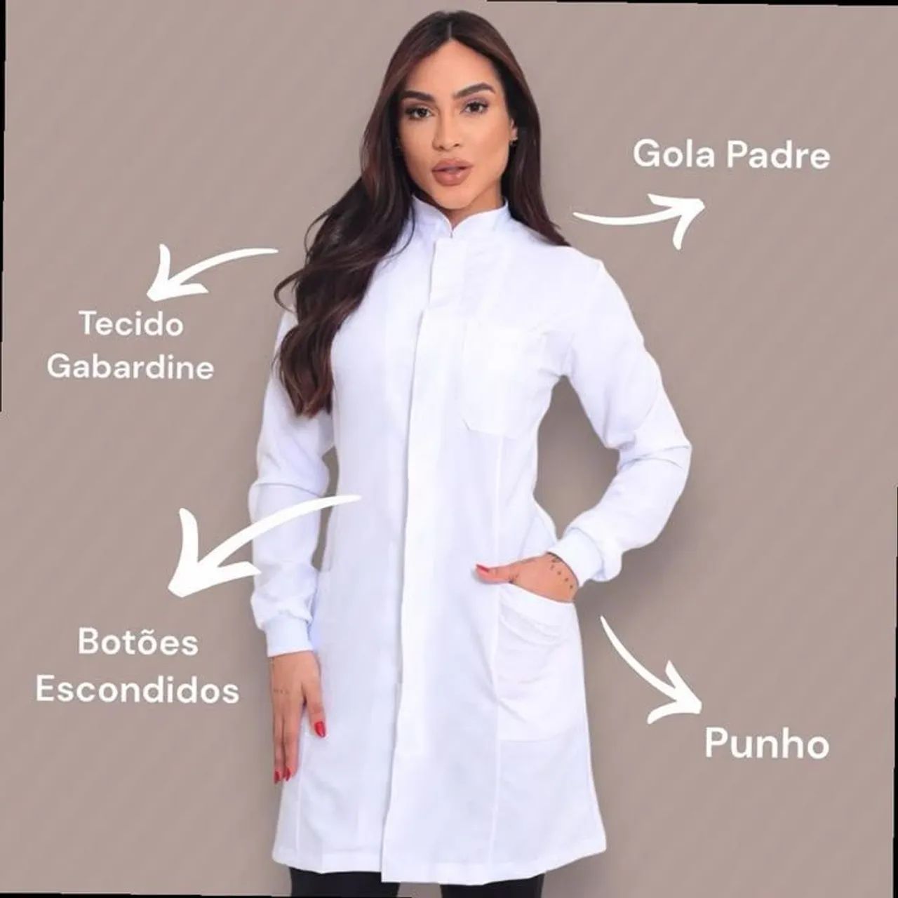 Jaleco feminino 