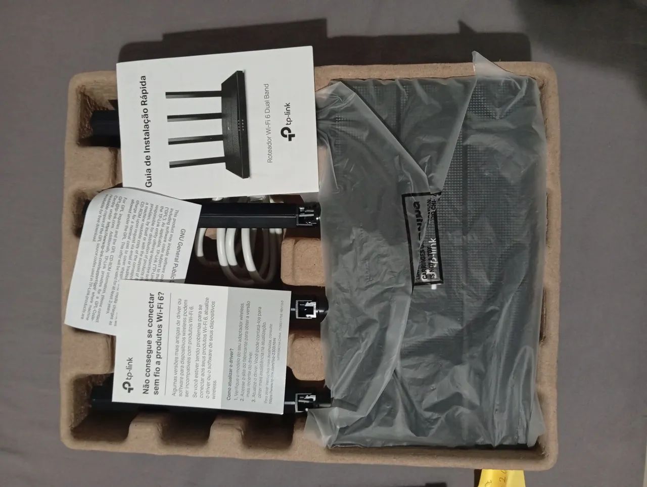 Modem, roteador. Ax-12 TP-Link. (NUNCA USADO)