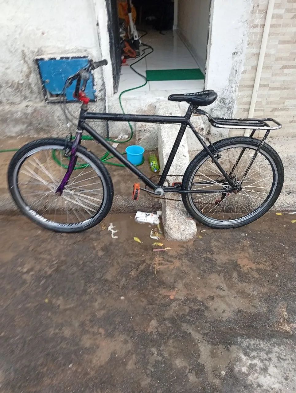 Bicicleta aro 26 com macha