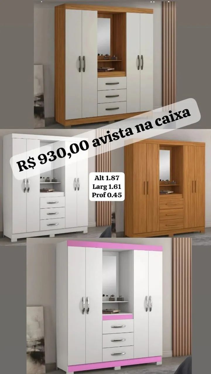Roupeiro 6015 freijó Produto Novo na Caixa  - Foto 2
