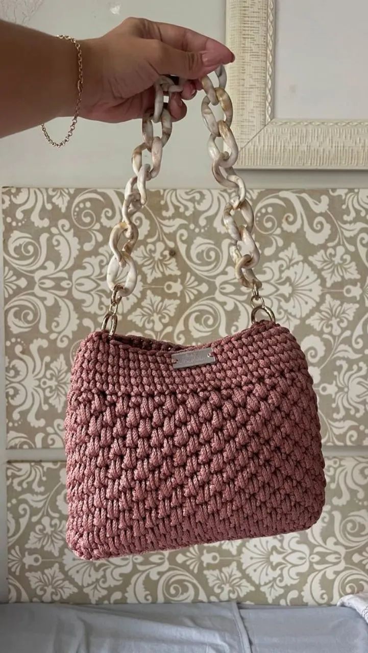 Bolsa de crochê a pronta entrega 
