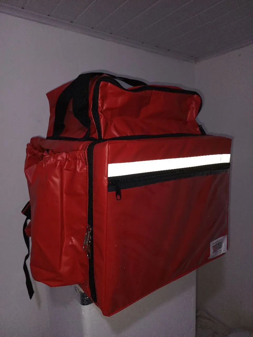 Bag impermeável elite vermelha bolsão G e laterais G - Foto 4