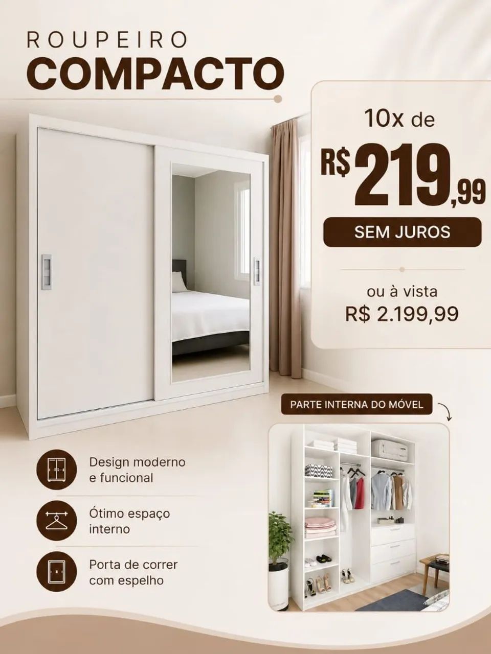 Líquida do guarda roupa em mdf  - Foto 4