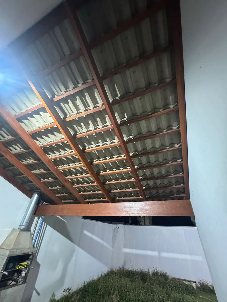 Varanda completa em telha de cimento  - Foto 2