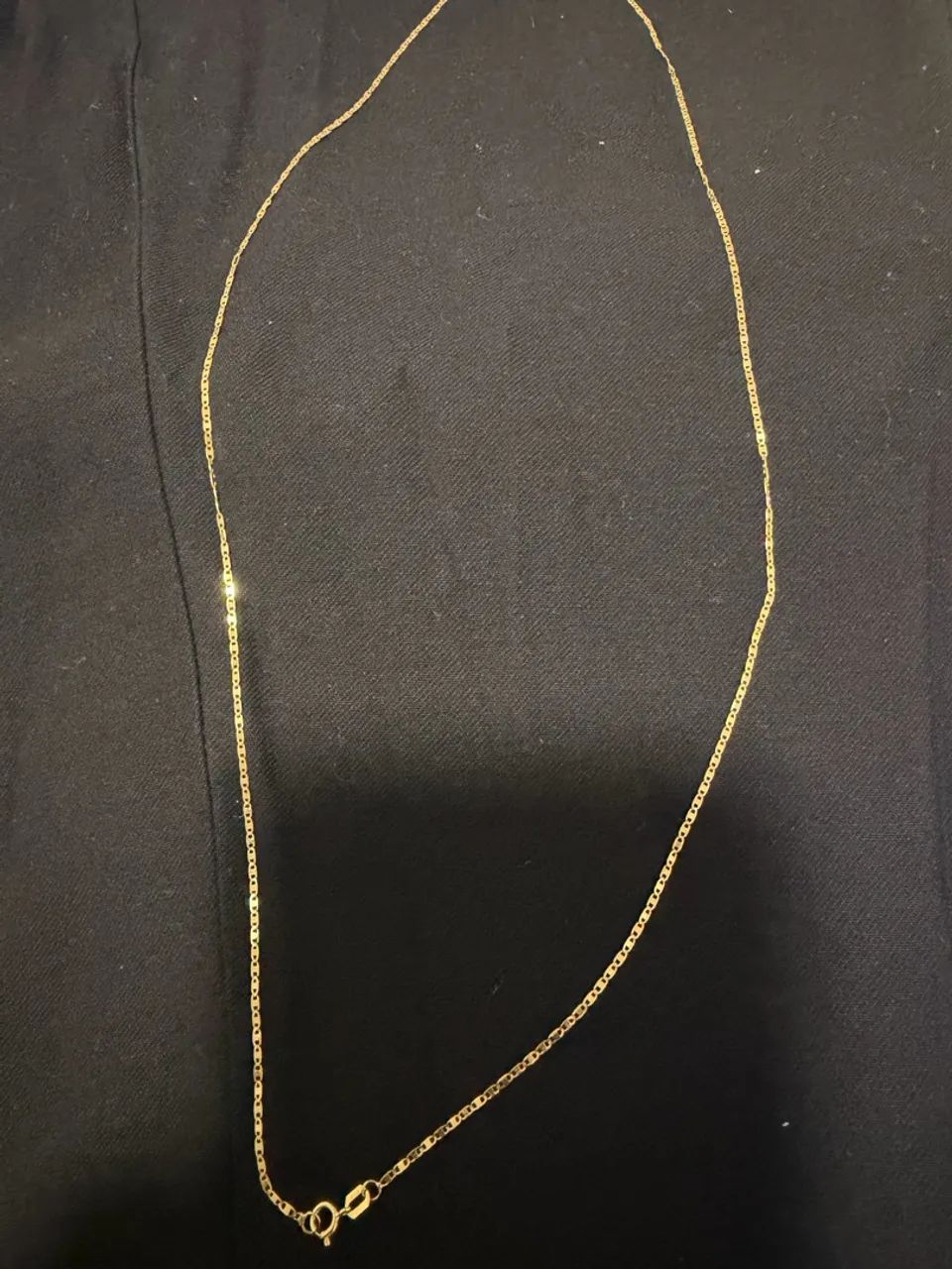 Corrente piastrine em ouro 18k
