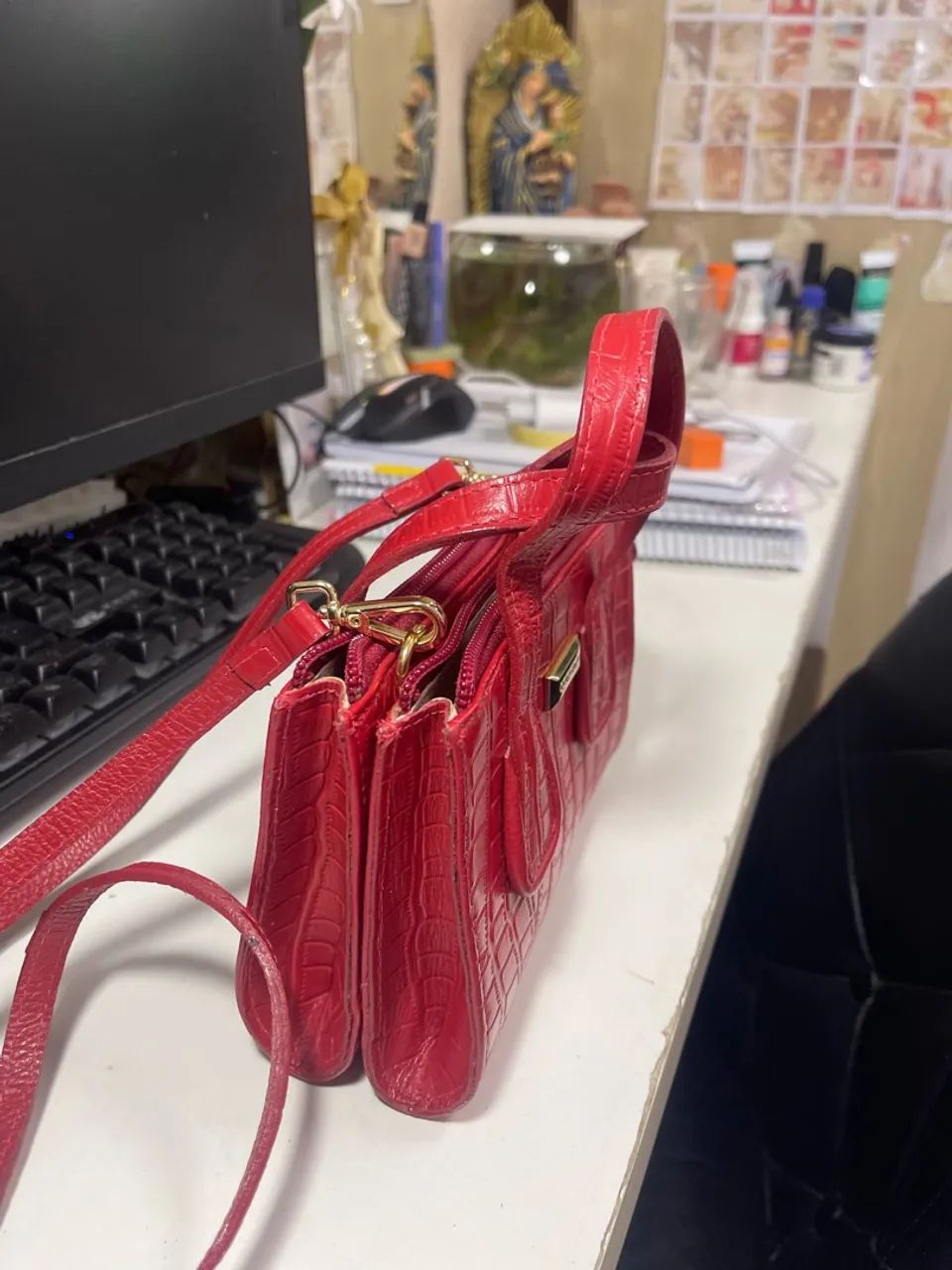 Bolsa couro fino - Foto 4