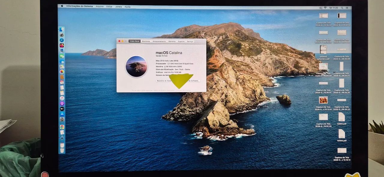 iMac 21.5 polegadas, Late 2013, Intel Core i5 Quad-Core 2,7 GHz iMac 21.5 polegadas, Late 2013, Intel Core i5 Quad-Core 2,7 GHz