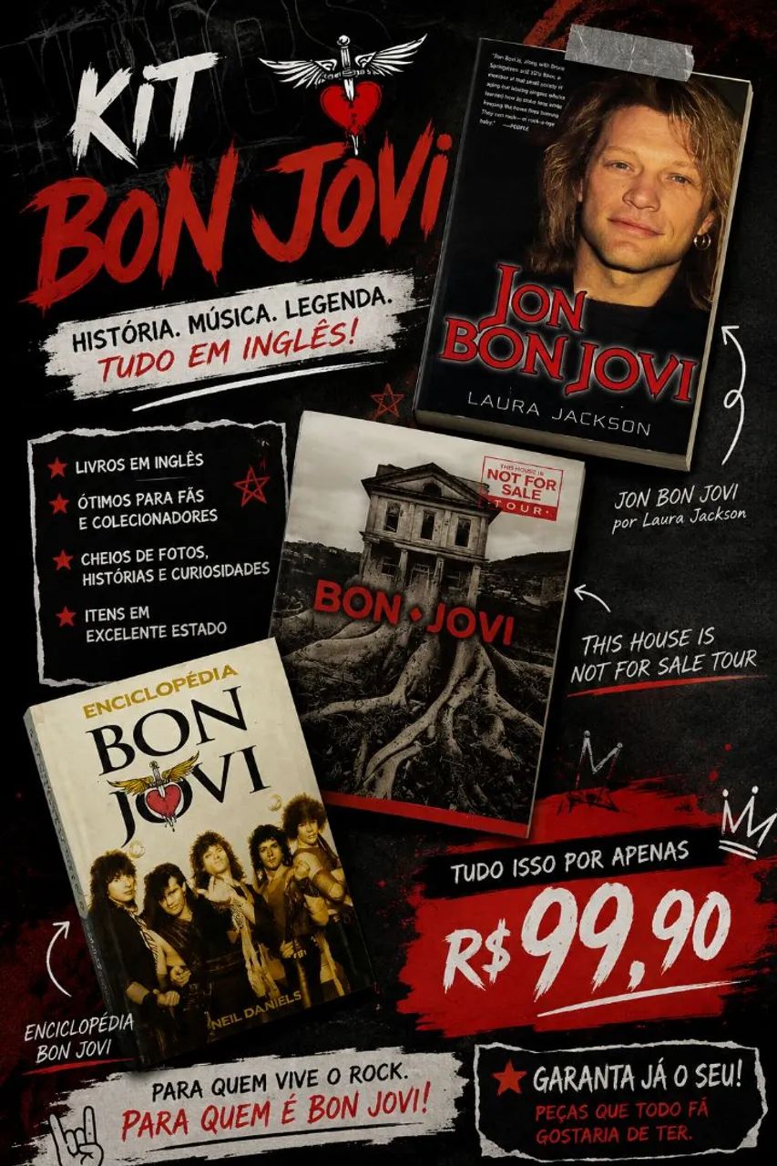 Bon Jovi - Livros e revistas - Jurema, Vitória da Conquista
