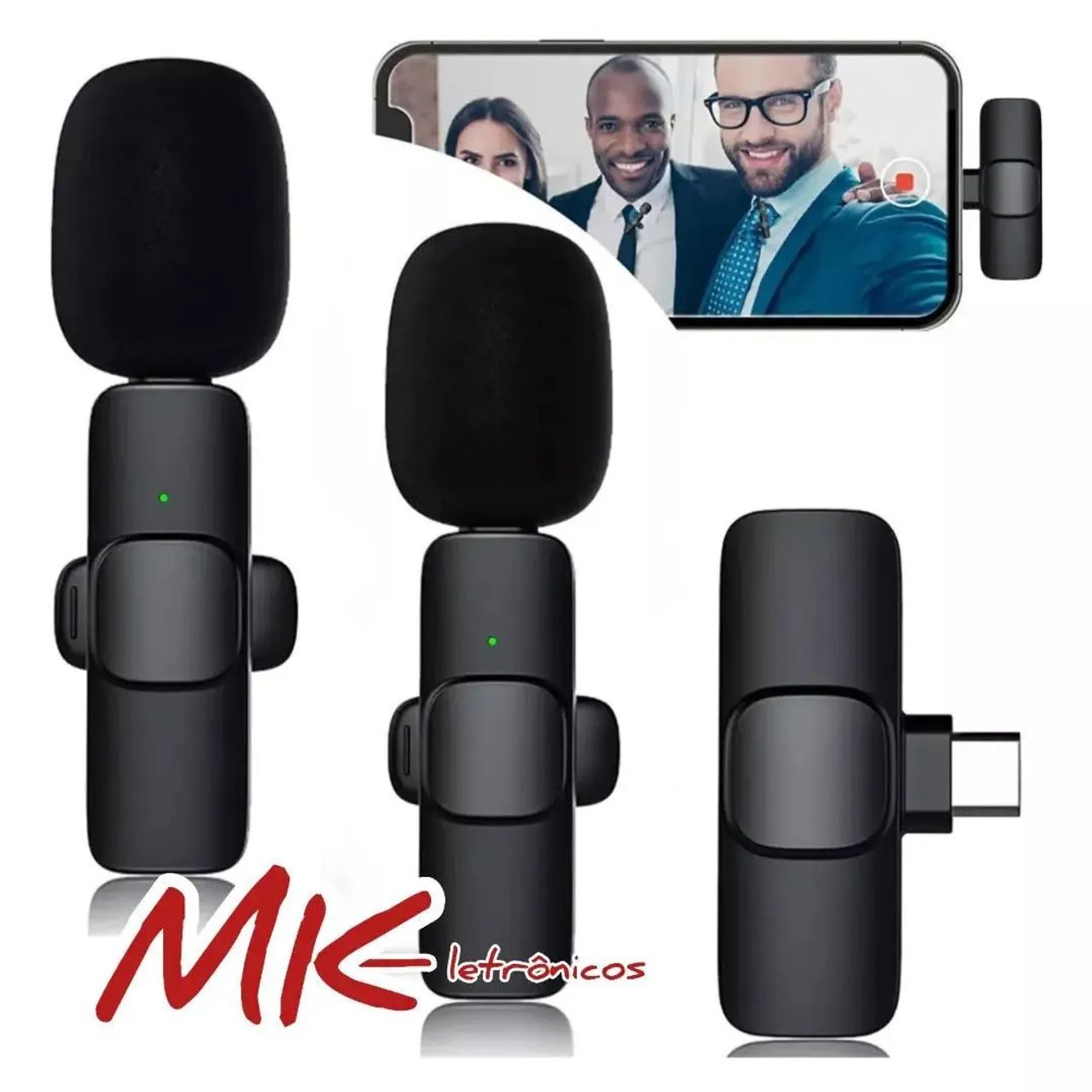 Microfone Lapela 1 ou 2 Microfone Profissional 
