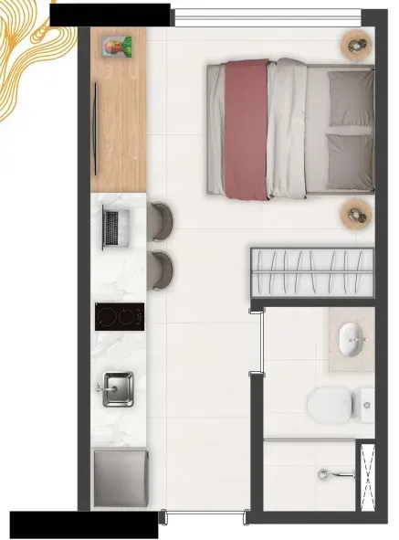 PLANTA 17m²