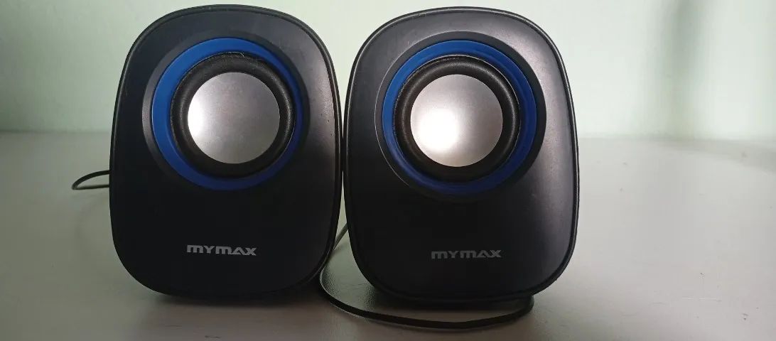 Caixa de Som Mymax 2.0 USB P2 6W RMS Azul