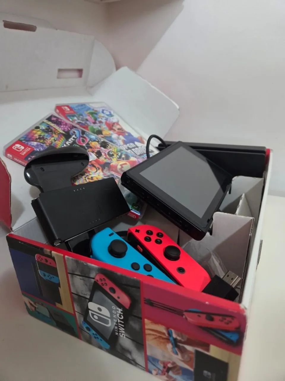 Nintendo switch 32GB com 2 jogos - Foto 4