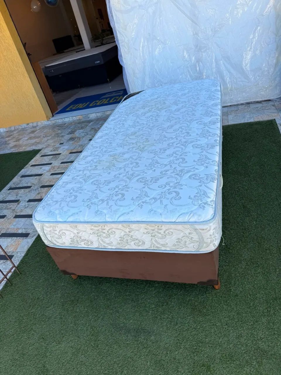 Cama Box Solteiro MAXFLEX USADO - ENTREGO - Foto 2