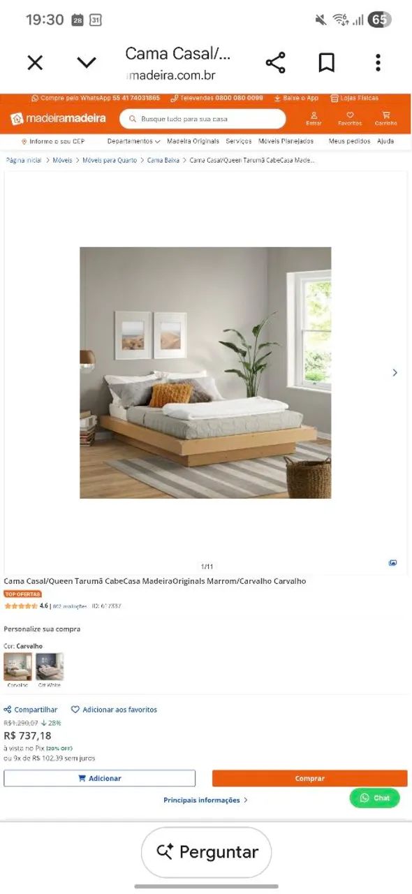 Base para cama casal queen - Foto 5