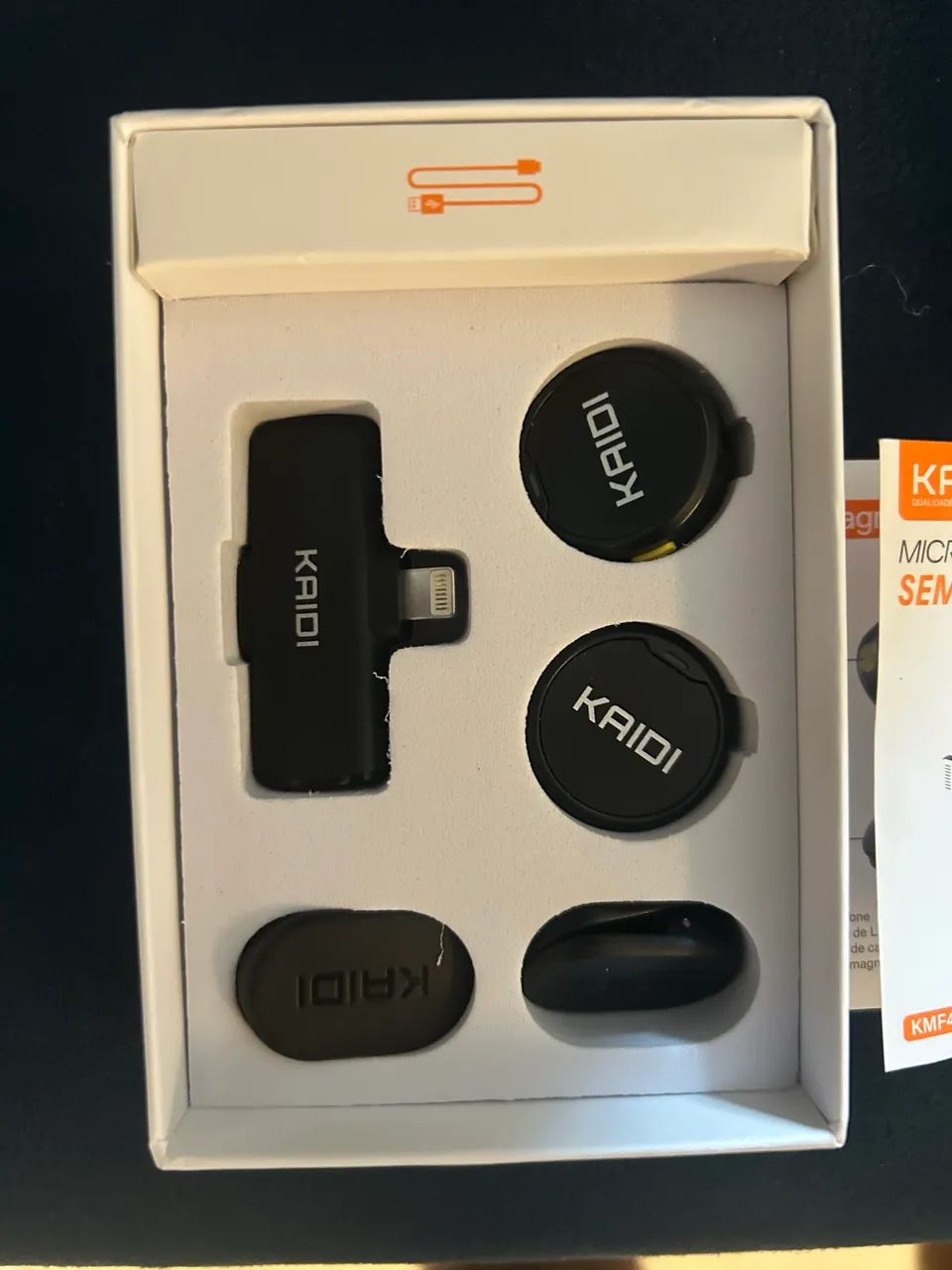 Microfone Lapela sem fio com ímã - Foto 3