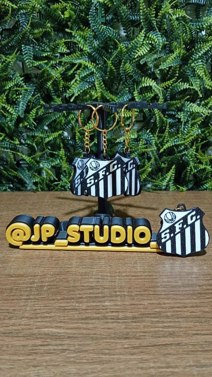 Kit 4 chaveiros do Santos FC