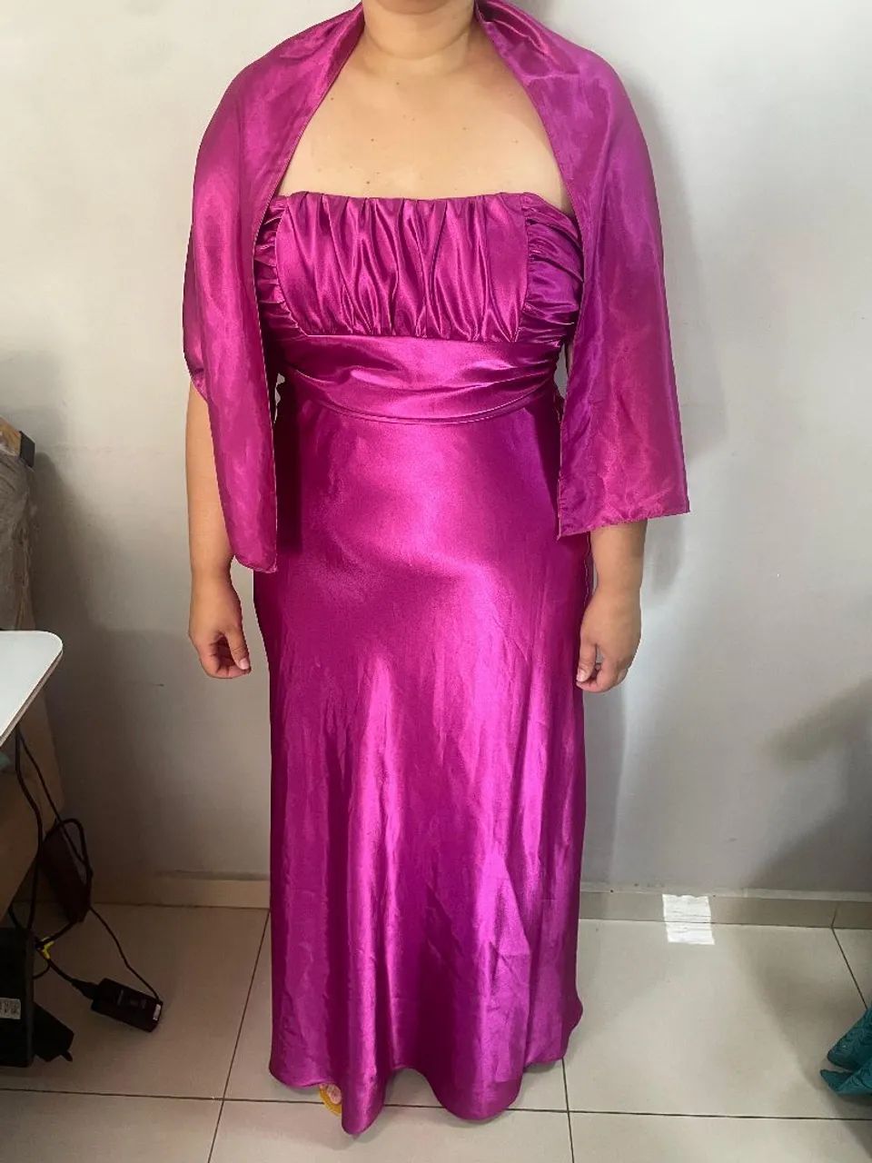 Vestido para madrinha de casamento Rosa Pink