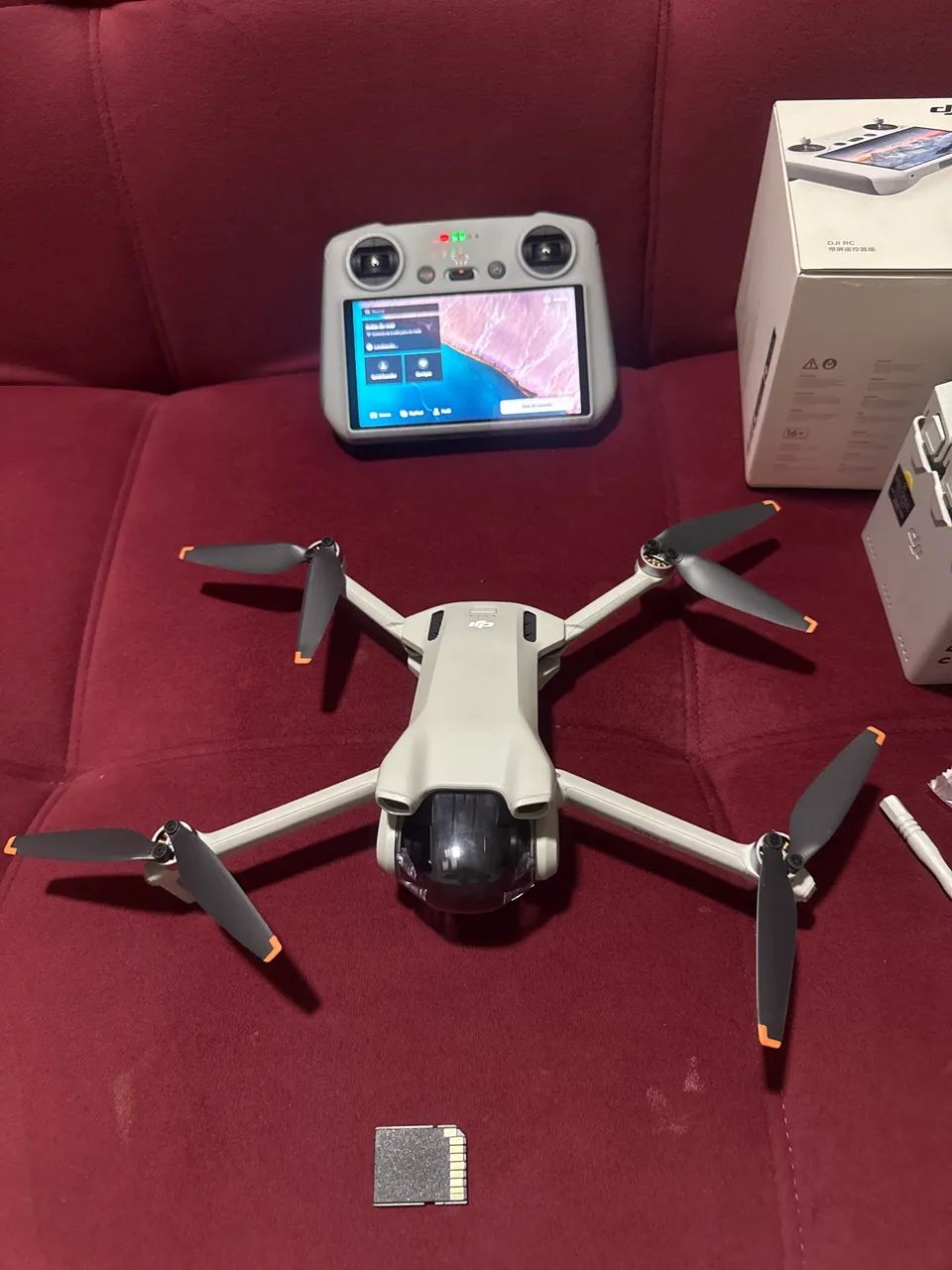 Drone DJI MINE 3 SEMINOVO COMBO COMPLETO - Foto 3