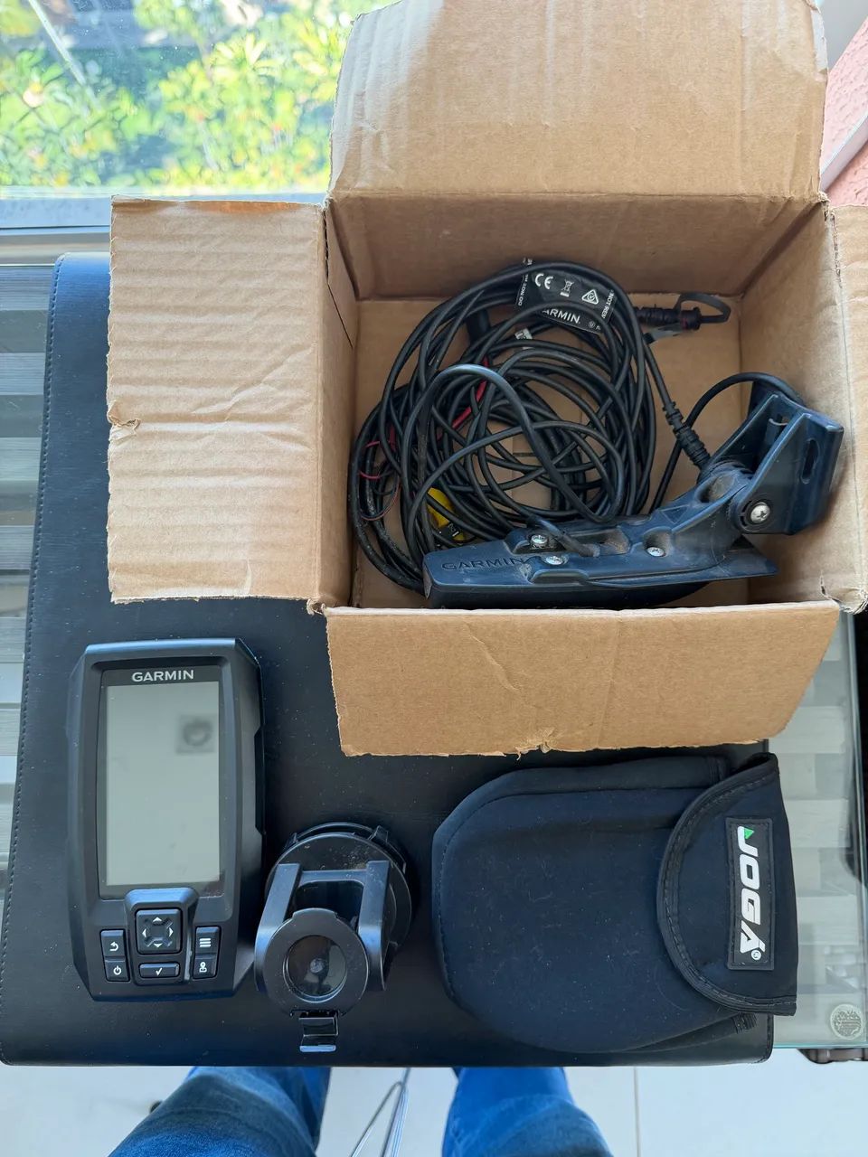 Gps Pesca Sonar Garmin Striker Vivid 4cv + Transducer - Foto 5