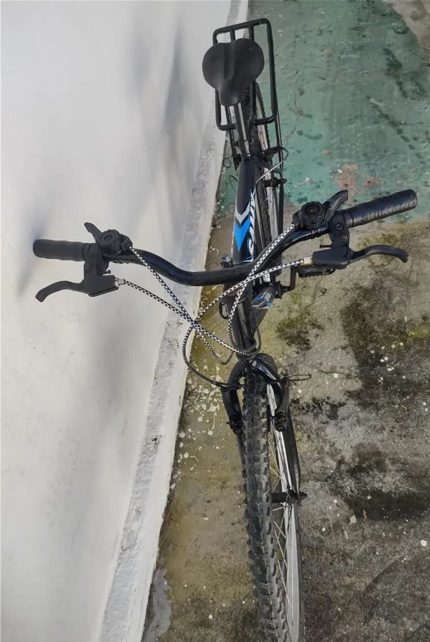 Bicicleta Aro 26 com Marcha e Bagageiro - Foto 4