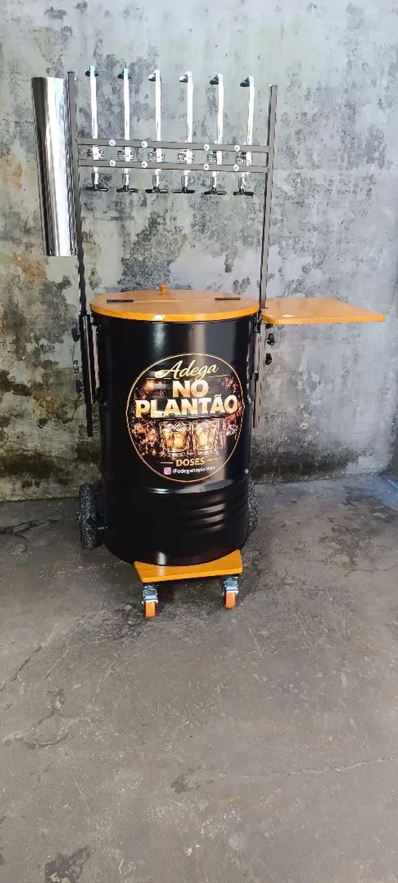 Carrinho de drinks personalizado cooler térmico profissional  - Foto 5