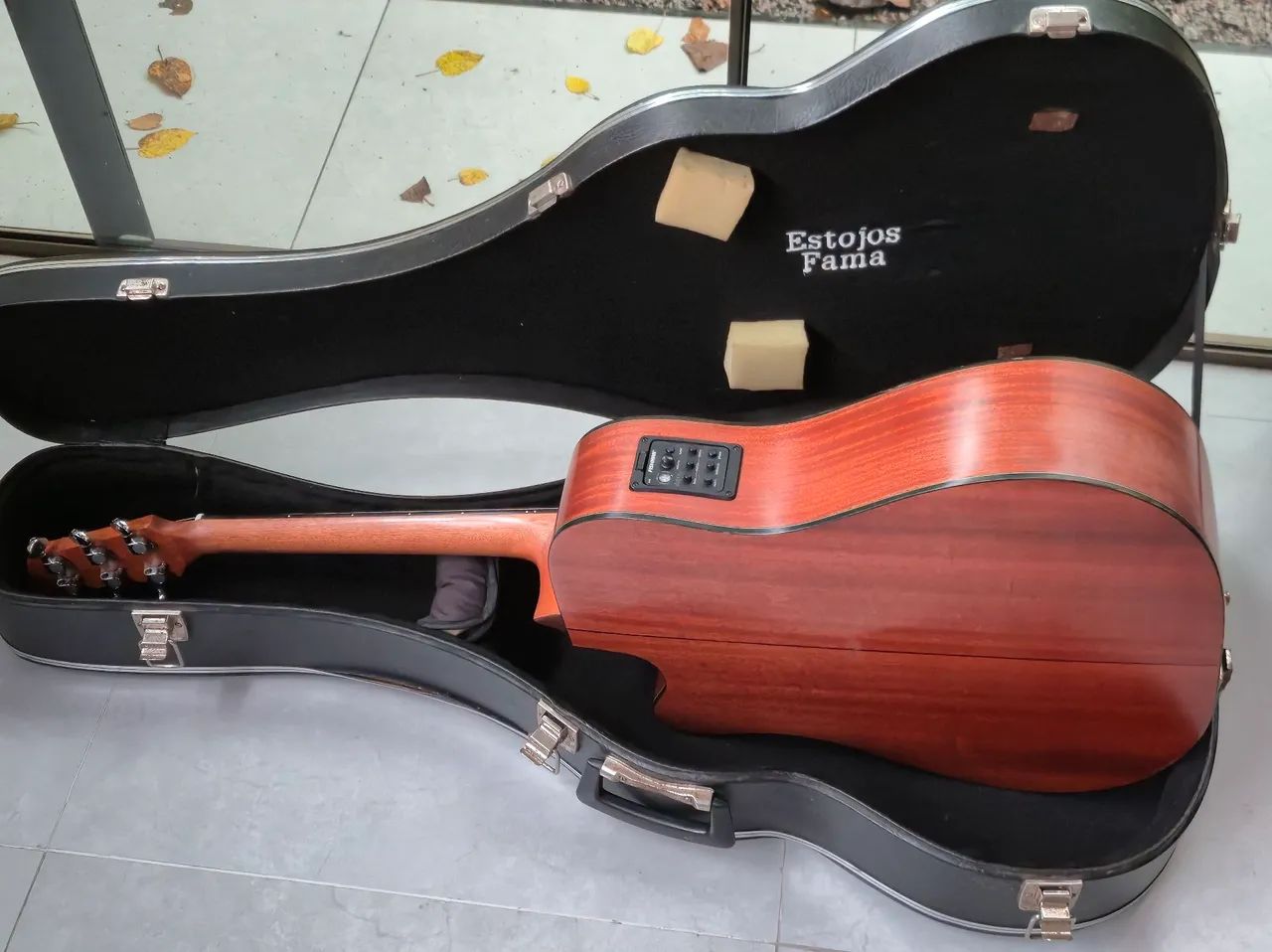 Violao Folk Eletrico Walden D550CE | Tampo Macico | Captacao Fishman | Com Case - Foto 4