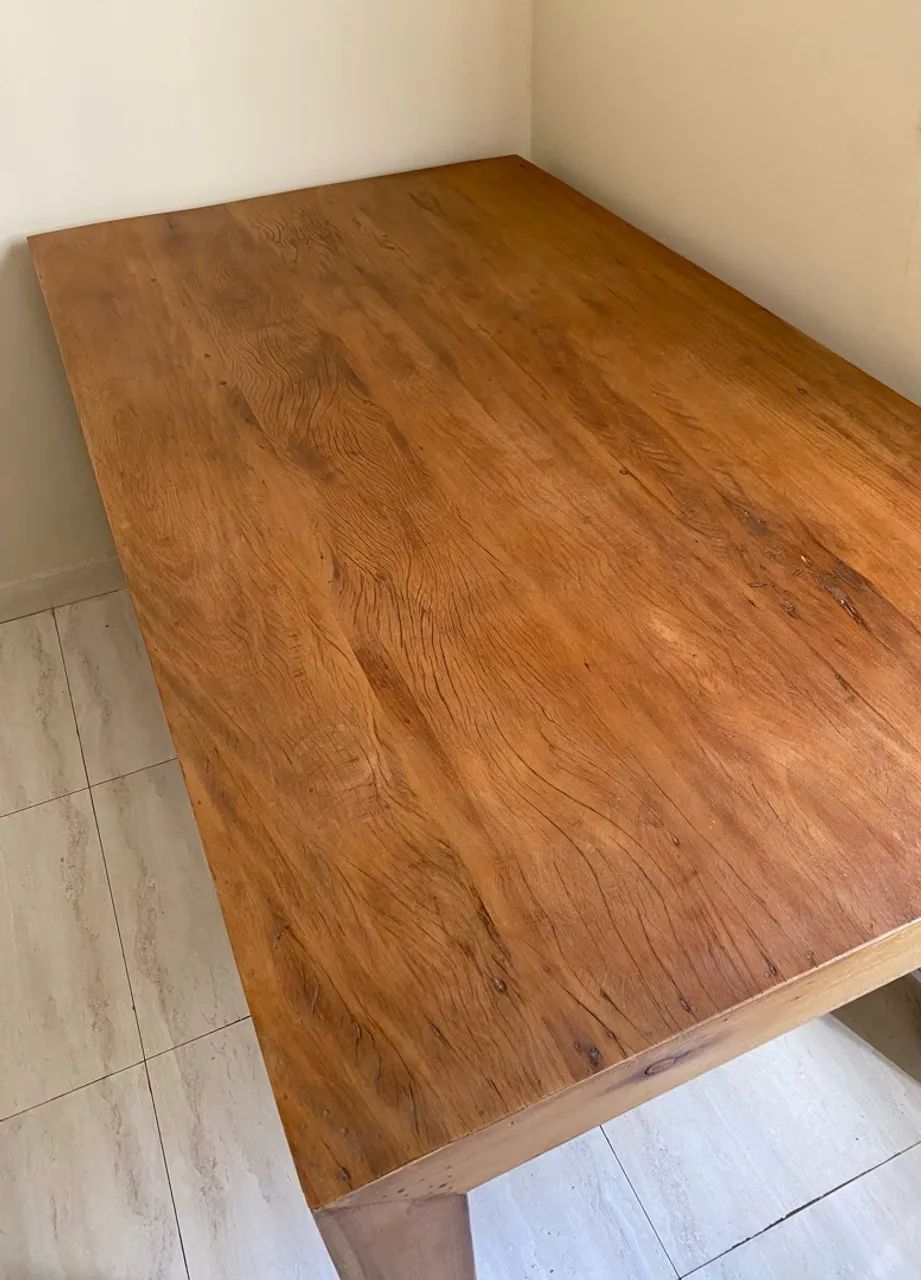 MESA E BANCO DE MADEIRA  - Foto 3