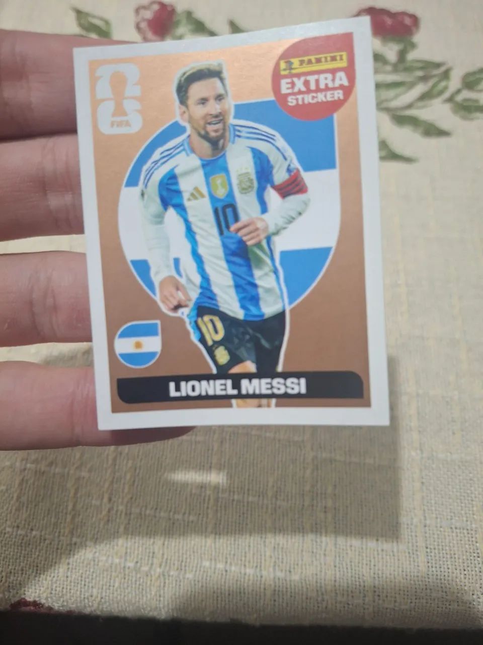Figurinha Messi Bronze- álbum da copa 2026
