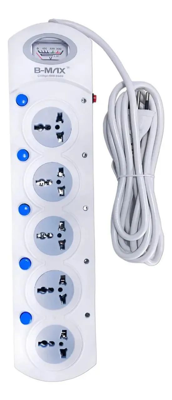 Régua extensão com 16 tomadas universal cabo de 3 m B-max  - Foto 2