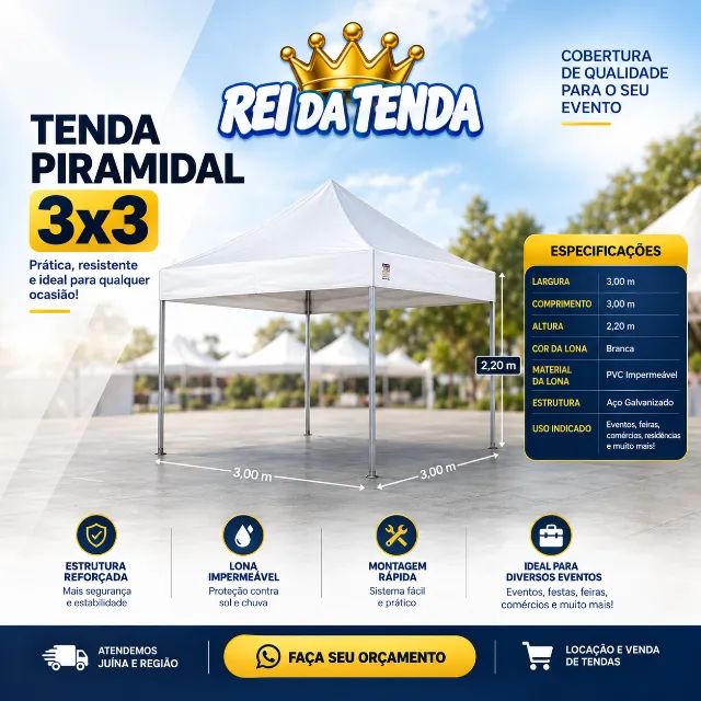 Tenda Piramidal 3x3 