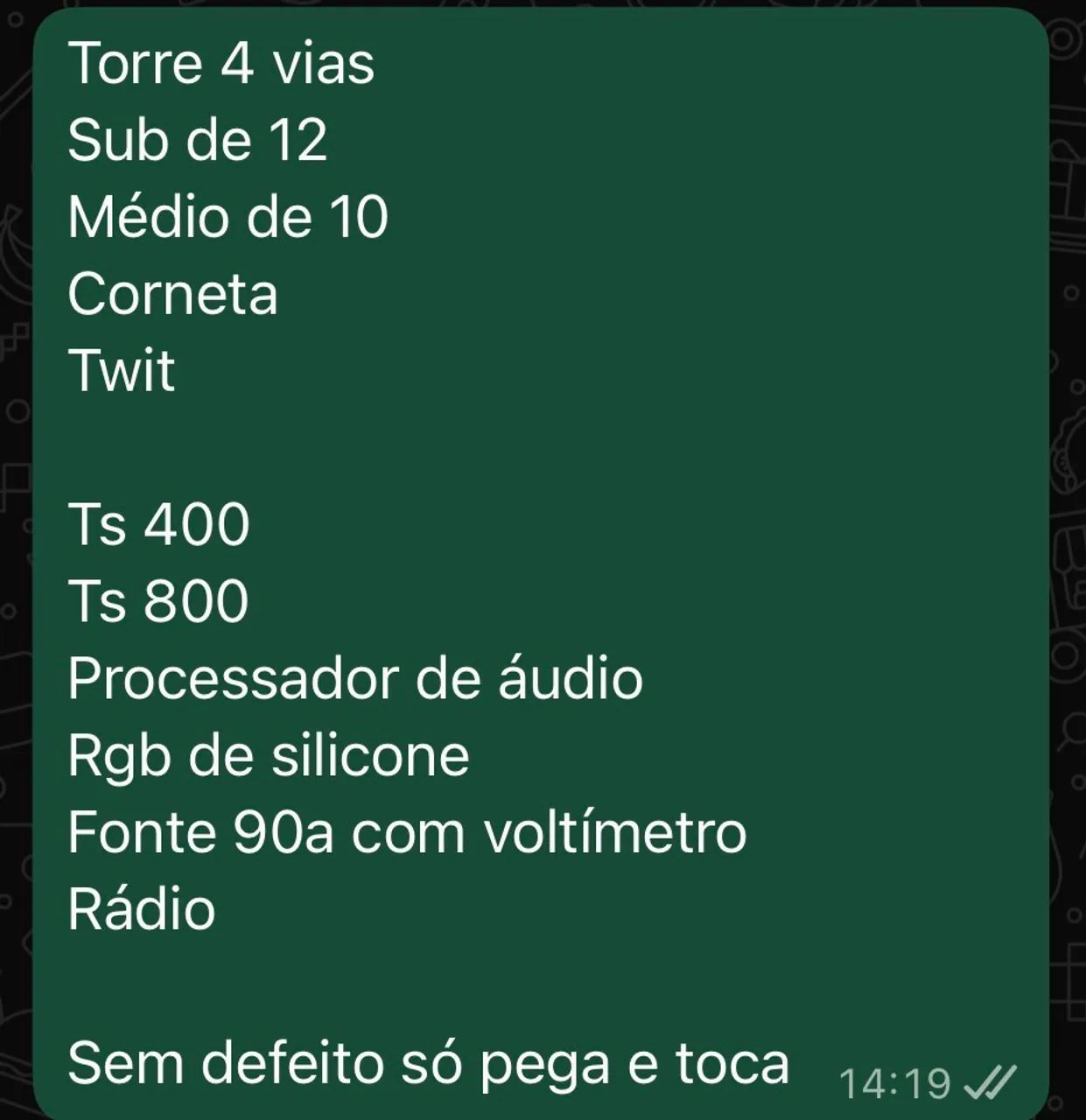 Som completo com 2 módulos e processador  - Foto 3